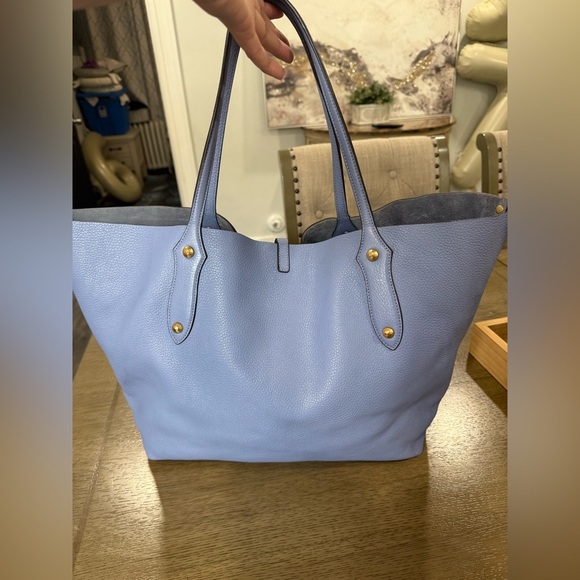 Annabel Ingall Leather Bag with blue, Gold Detail perfet condition - Picture 3 of 15